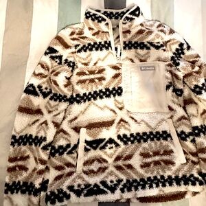 Columbia 1/4 zip Sherpa pullover